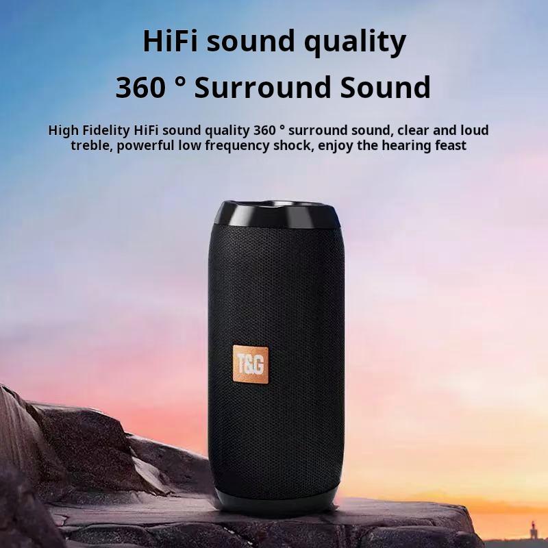 T&G Bluetooth Speakers, 40W Loud Portable Wireless Speaker, Waterproof Shower Speakers with Bluetooth 5.3, Deep Bass, LED Lights, Stereo Pairing for Home/Party/Outdoor/Beach, Gift Ideas Audio Rechargeable Usb Smartphone - 3